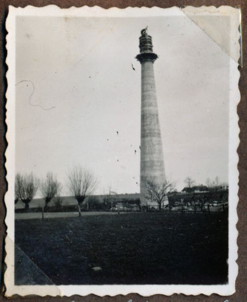 1941-04 Ullerslev Elværks vindmølle under opbygning
